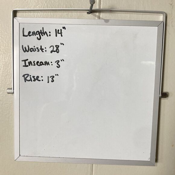 TWIK Par Simons Sz 28 Cotton Women Denim Pleated Black Cut Off Hi Waist Shorts - Picture 7 of 7